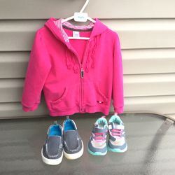 Girls Toddler shoes and jacket