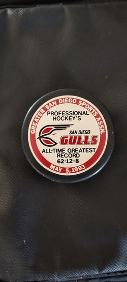 1993 San Diego Gulls All Time Greatest Record Puck