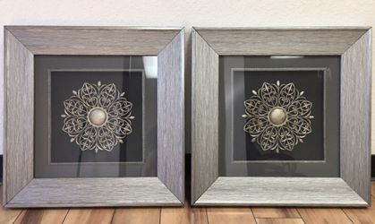 Beautiful Wall Plaques- Set of two 22”x22” each