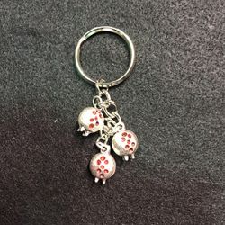 Pomegranate KeyChain Silver