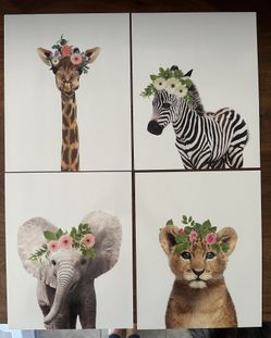 Nursery Safari Wall Decor 