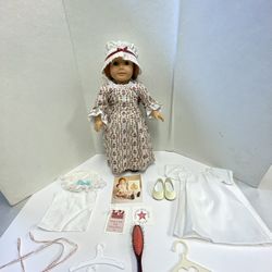 Vtg Felicity Merriman American Girl Pleasant Company Doll With Outfit Tan Body