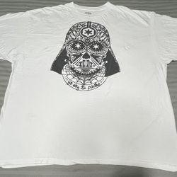 Star Wars Men’s Size 5XL White T Shirt “Yo Soy Tu Padre” 100% Cotton Pre Owned