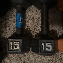 Great Condition. Pair Of 15 Lb Weights 