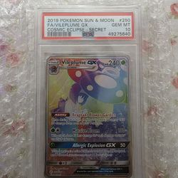 Vileplume GX 250/236 Psa 10