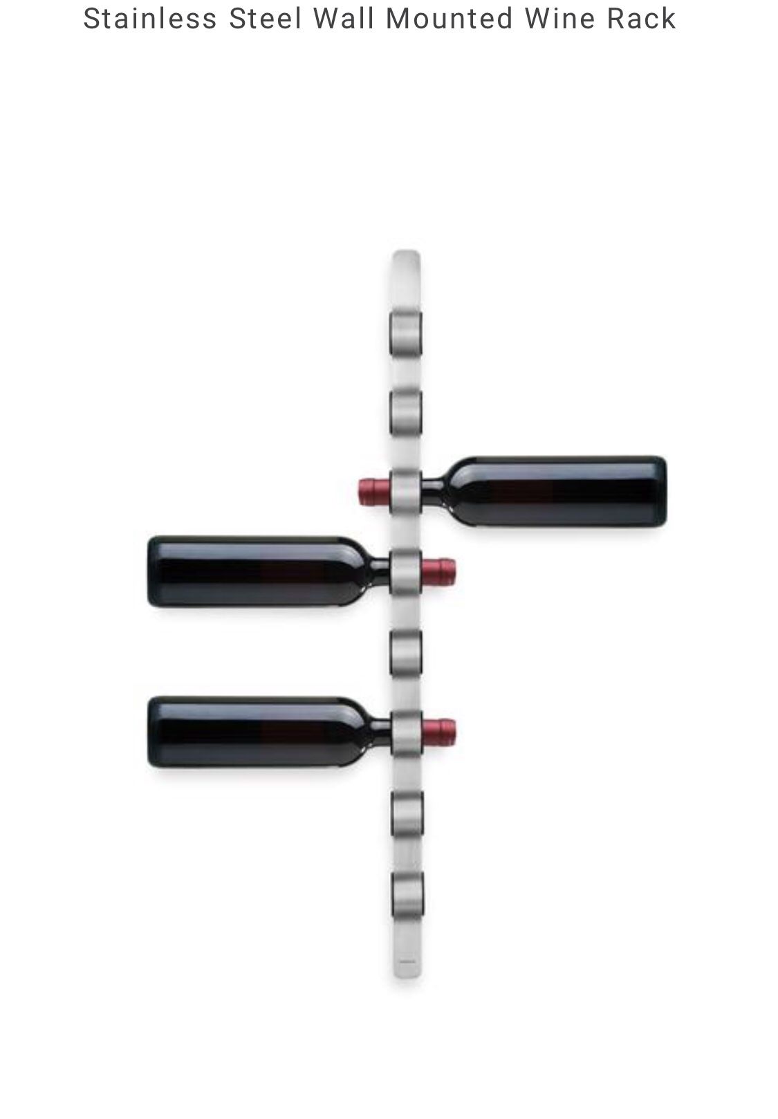 Wall Mounted Wine Bottle Rack
