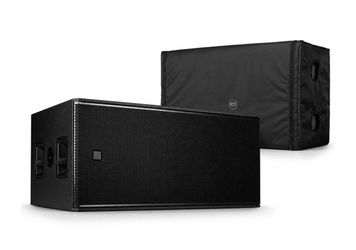 RCF SUB-8008-AS Professional 4400W Powered Dual 18" Subwoofer with Cover