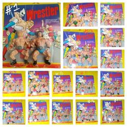 48 packs 1980s vintage wrestling figures toys

