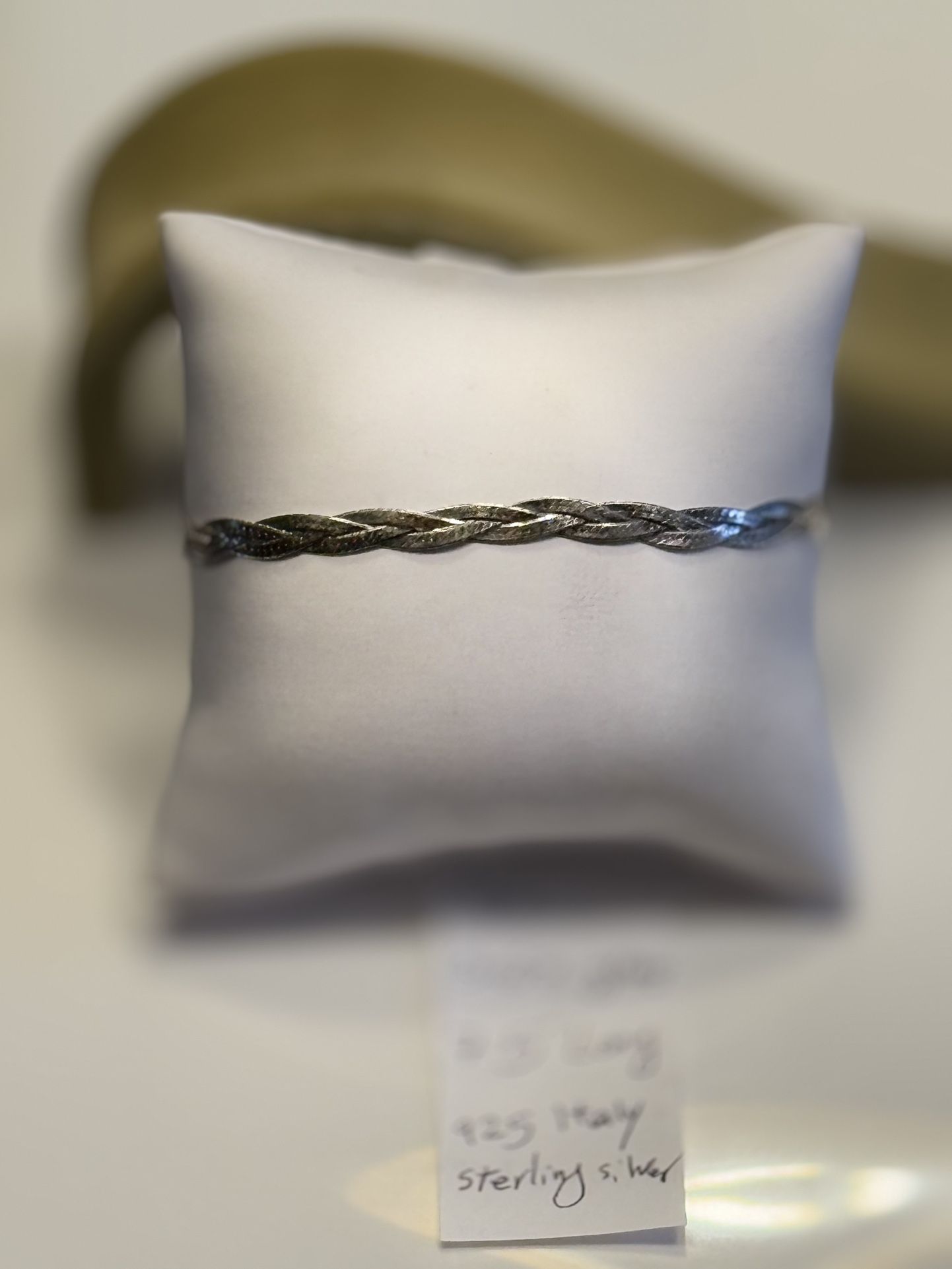 Bracelet ,sterling silver Italian herringbone chain bracelet. 3.67 grams 7.5" long Please look at my profile for more items