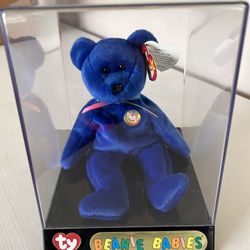 TY Beanie Baby RARE 1998 "Clubby" Bear Mint condition with Ty Beanie Baby Box