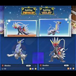 Pokemon Scarlet/Violet++ SHINY KORAIDON & MIRAIDON Event Ver. Both Trade/No Code!!
