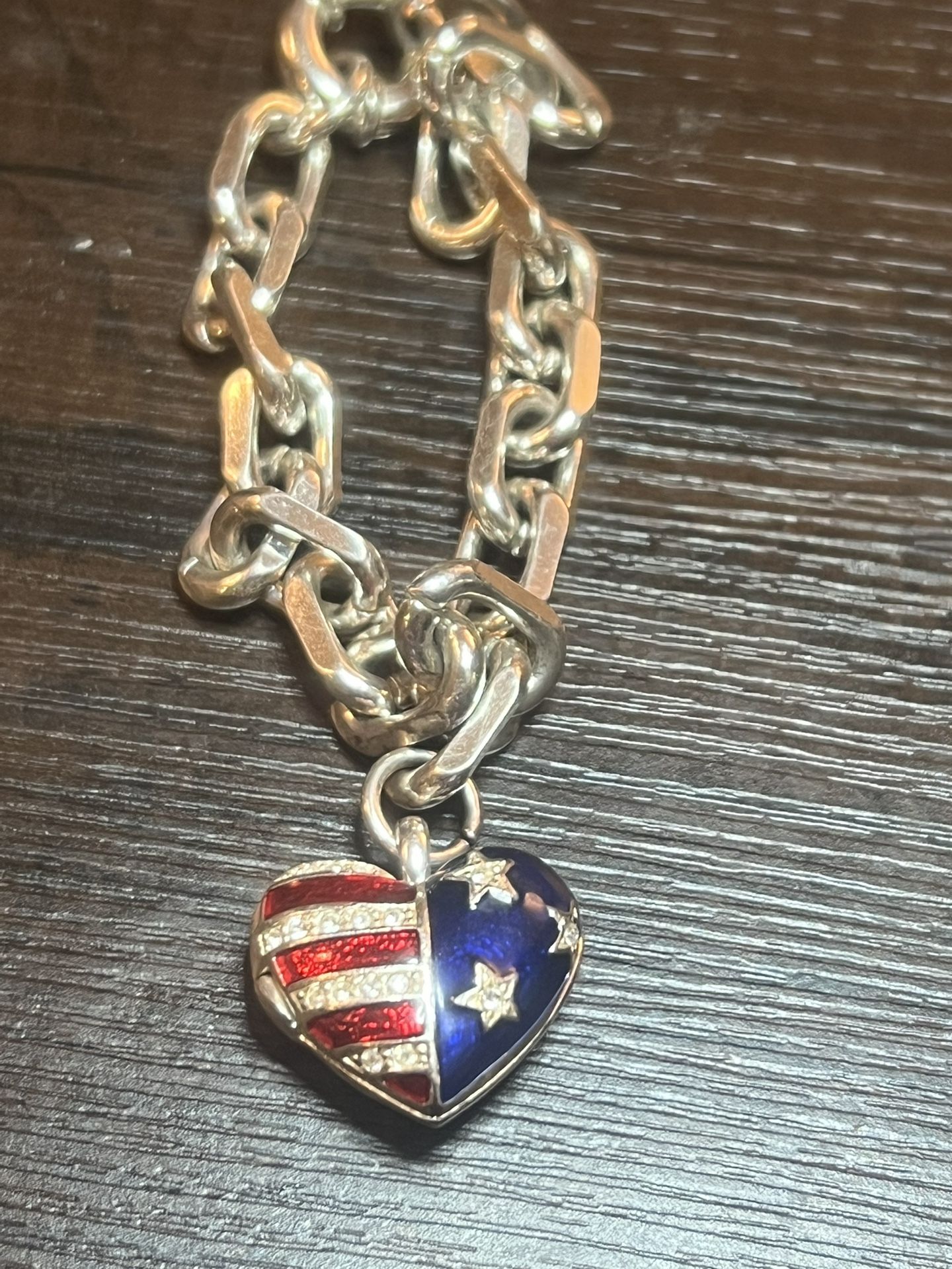 Silver USA Bracelet 