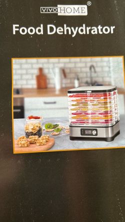 8-Tray Food Dehydrator Machine - Digital Timer & Temp Control