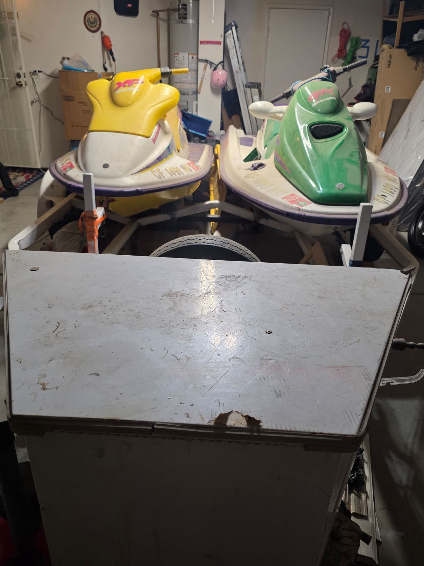 Seadoos and trailer