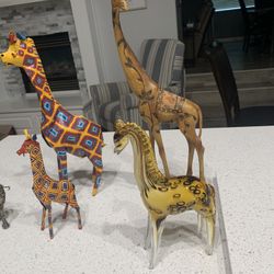 5 Giraffes Decor, Collectibles Or Resale 