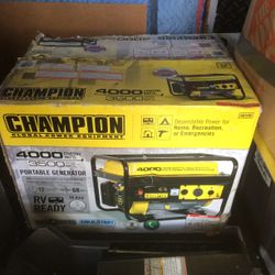 Brand New In Box! - RV Ready Champion 4000W Portable Generator