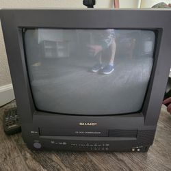 Vintage Sharp 13vt-n100 TV VCR combo