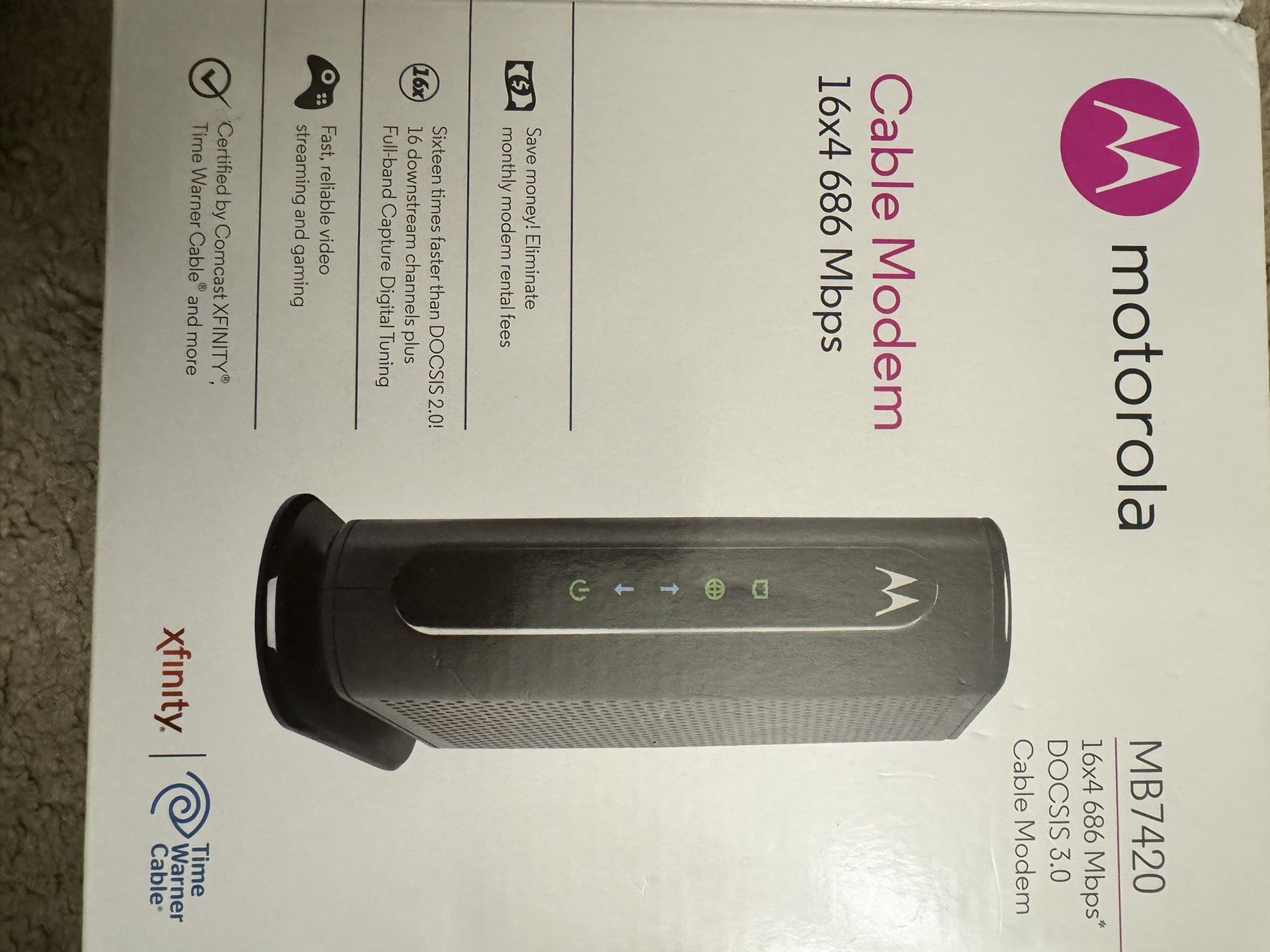 Sale: Open box Motorola MB7420 Cable Modem