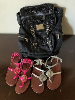 Mochila juicy couture y 2 sandalias #2 juicy couture $30