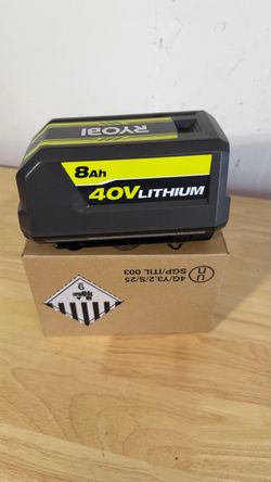 New Ryobi 40V 8.0 Ah High Capacity Battery