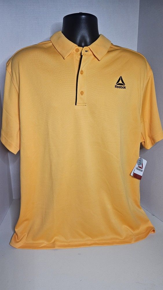 Reebok Blazing Orange Perfect Polo Mens 3XL