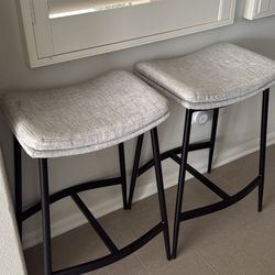 2 Counter-Height Stools — RARELY USED