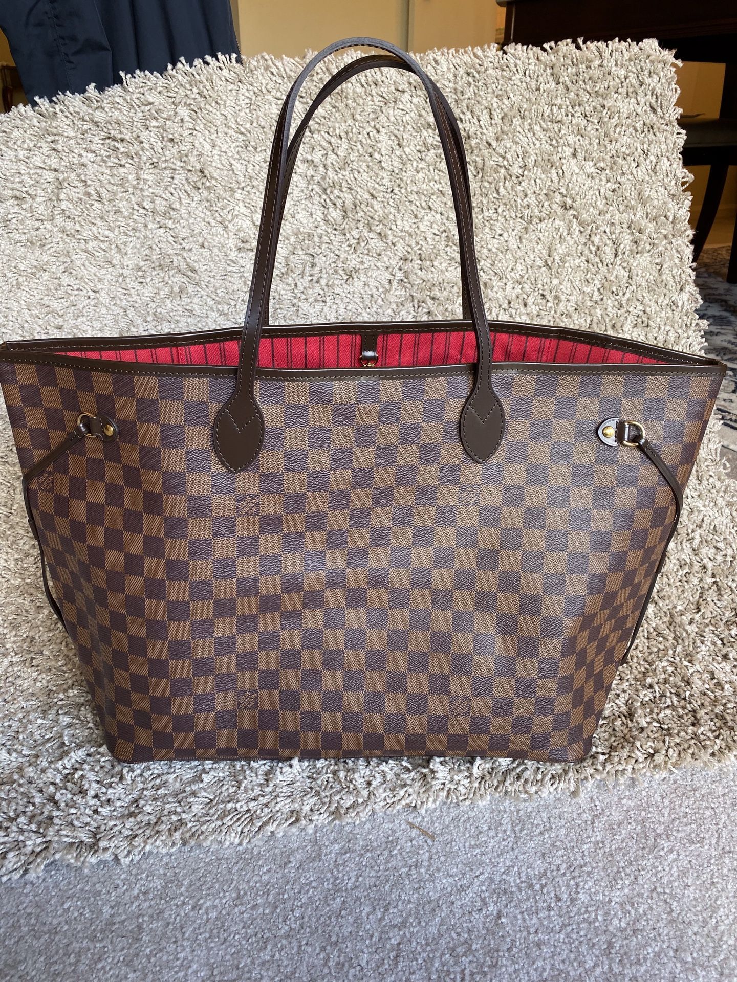 Louis Vuitton LV Damier Ebene GM Tote Bag Purse Handbag