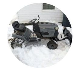 Craftsman Riding Mower With Plow