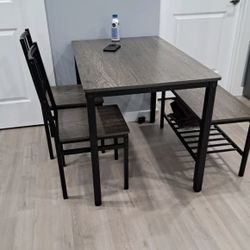 4 - Person Four Leg Dining Set By Trent Austin Design