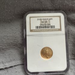 Ms 69 $5 gold piece 