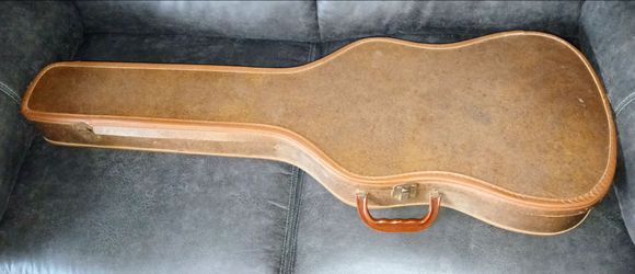 Vintage 1960s Tan Chipboard Electric Guitar Case Epiphone Gibson more