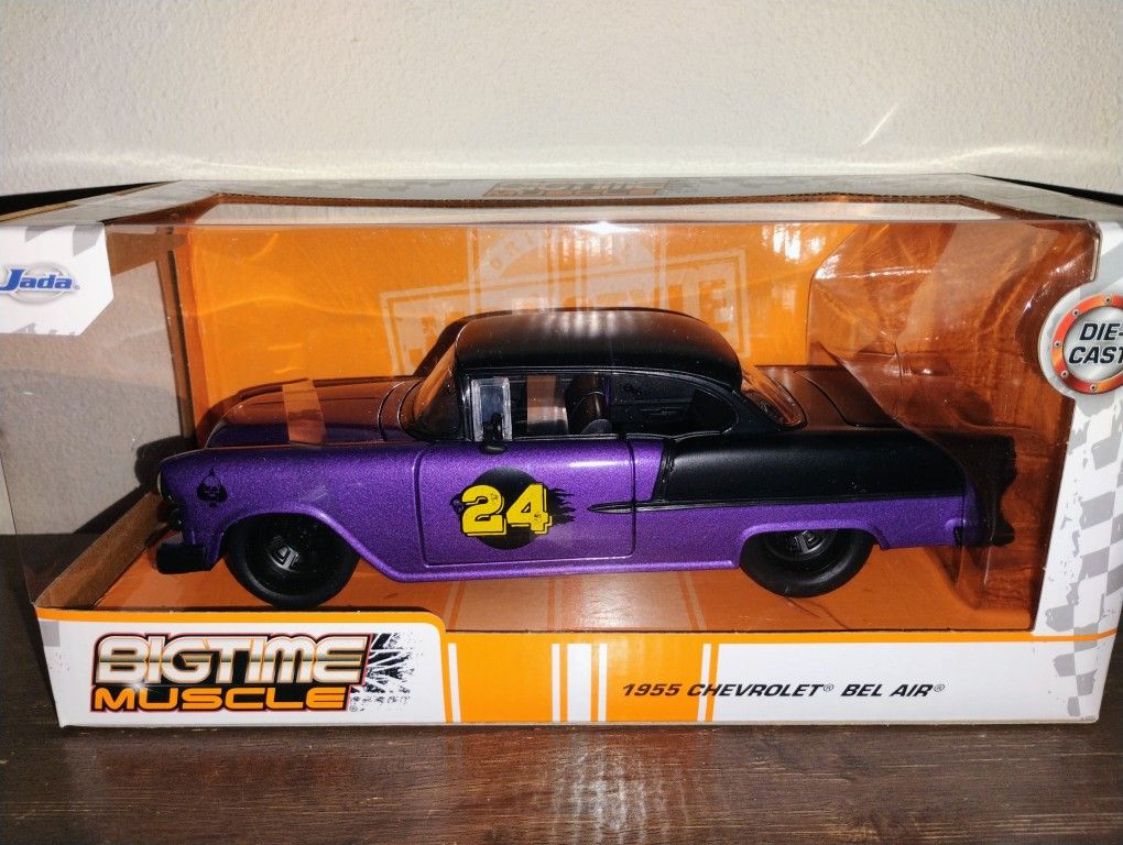 1:24 Jada Bigtime Muscle 1955 Chevy Bel Air Diecast