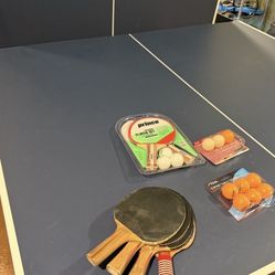 Ping Pong Table - Foldable and like new ,   balls and paddles included , just need a net which is about 10.00 