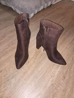 Brown ankle boots