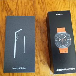 Brand New Samsung Galaxy S25 Ultra and Samsung Galaxy Watch Ultra 