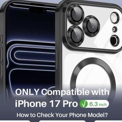 iPhone 17 Pro Case Magnetic, Compatible with Magsafe, Camera Control Button