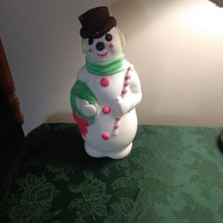 1968 Blow Mold Snowman 
