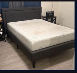Full size mattress and bed frame