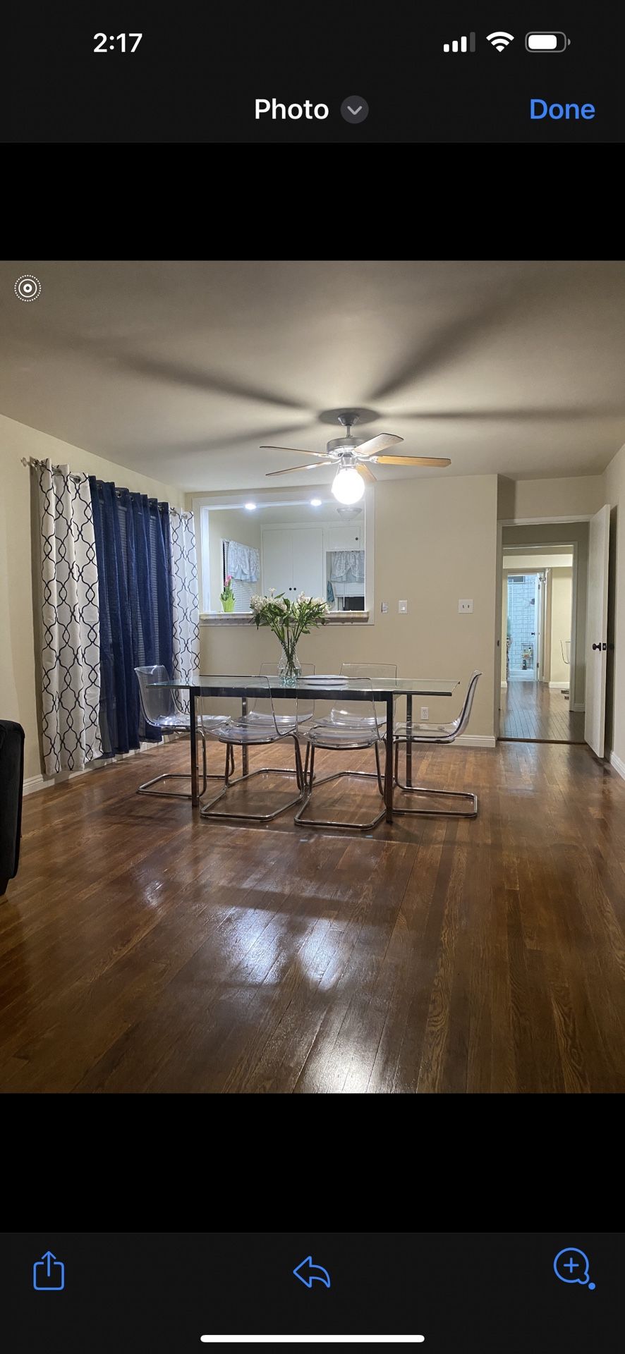 Clear Glass Table W Chrome Legs And Chairs