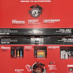 Milwaukee M18 Fuel 6-1/2” Circular Saw. Tool Only. Model #2833-20
