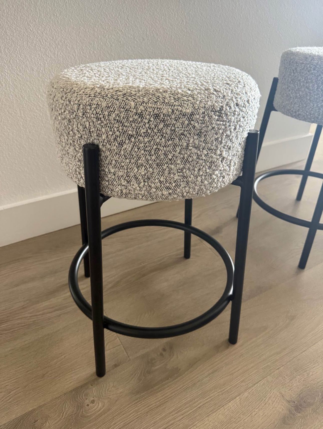 CB2 Boucle Counter Height Stools
