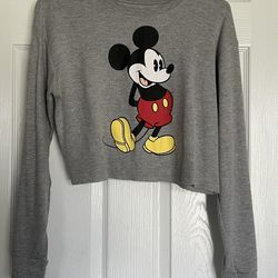 Disney Mickey Mouse Crop Sweatshirt