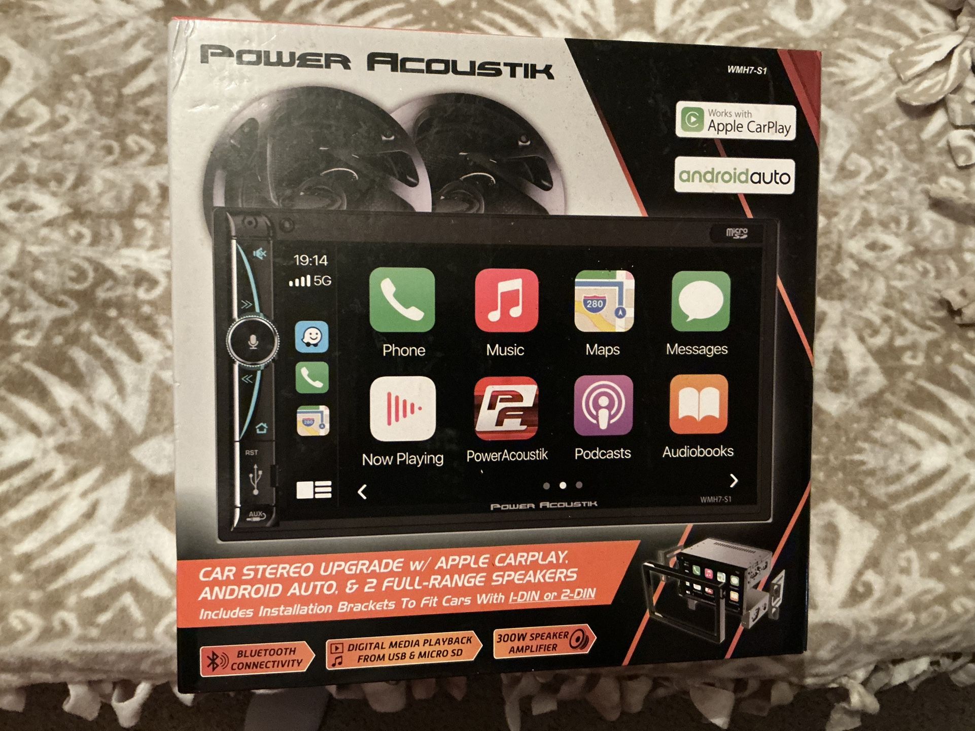 Power Acoustic Car Stereo w/ Speaker Combo