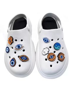 Evil Eye Protection Croc Charm set