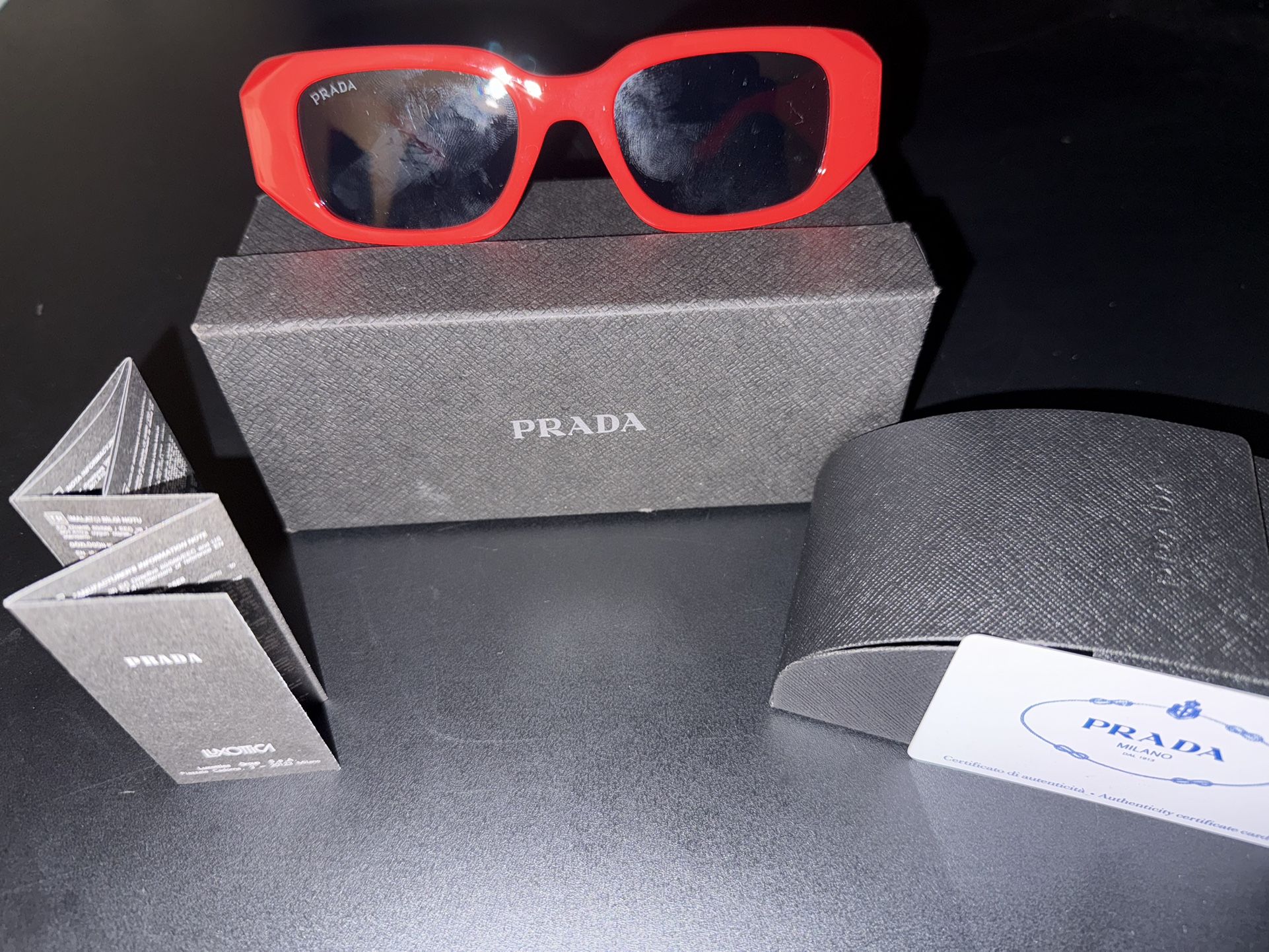 Prada PR 17 Shades Red