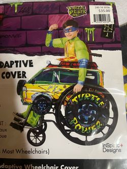 TMNT Turtle Power Adaptive Wheelchair Cover Halloween