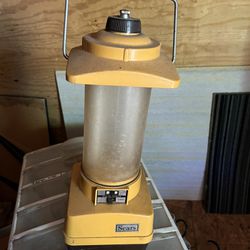 Vintage Sears Batteries Lamp