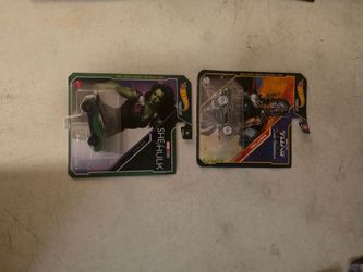 Hot Wheels Marvel She-Hulk & Mighty Thor Character Cars