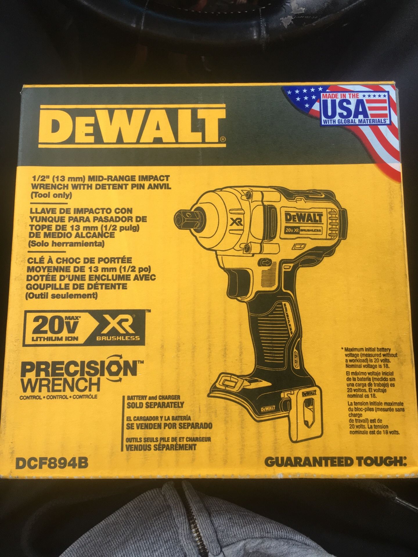 Dewalt 1/2” 20v max XR Brushless impact Wrench