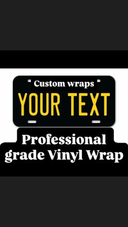 License plate wrap